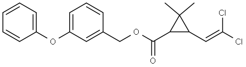 氯菊酯 结构式