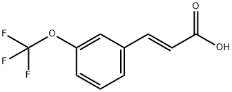 (E)-3-(3-(三氟甲氧基)苯基)丙烯酸 结构式