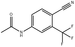 4-氰基-3-(三氟甲基)乙酰苯胺 结构式