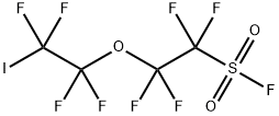 2-(2-碘四氟乙氧基)四氟乙基磺酰氟 结构式