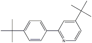 4-(叔丁基)-2-(4-(叔丁基)苯基)吡啶 结构式
