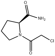 (S)-1-(2-氯乙酰基)吡咯烷-2-甲酰胺 结构式