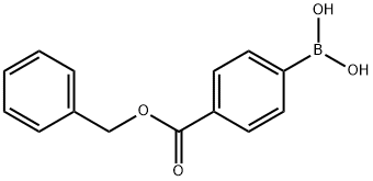 4-(苄氧基羰基)苯硼酸 结构式