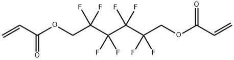 2,2,3,3,4,4,5,5-八氟己烷-1,6-二基二丙烯酸酯 结构式
