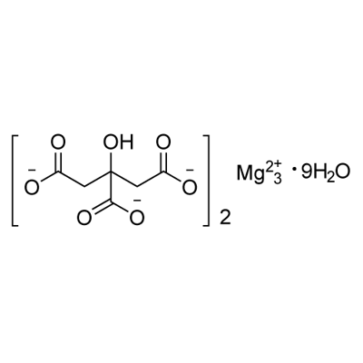 九水合柠檬酸镁 结构式