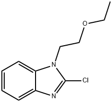 1-(2-乙氧乙基)-2-氯苯并咪唑 结构式