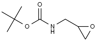 N-(2-环氧乙烷基甲基)氨基甲酸叔丁酯 结构式