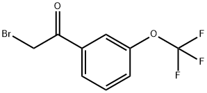 2-溴-3'-三氟甲氧基苯乙酮 结构式