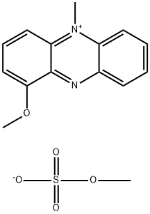 1-甲氧基-5-甲基吩嗪硫酸甲酯盐 结构式