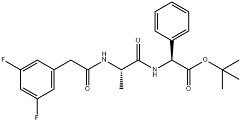 (3,5-二氟苯乙酰基)-Ala-Phg-OtBu 结构式