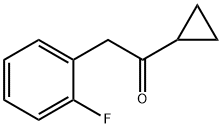 1-环丙基-2-(2-氟苯基)乙酮 结构式