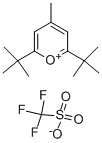 2,6-二叔丁基-4-甲基吡喃咩三氟甲烷磺酸盐 结构式