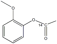 1-乙酰氧基-2-甲氧基苯 结构式