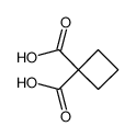 1,1-环丁基二甲酸 结构式