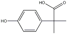 2-(4-羟基苯基)-2-甲基丙酸 结构式