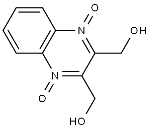 2,3-喹喔啉二甲醇 1,4-二氧化物 结构式