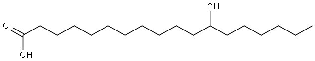 12-羟基十八酸 结构式