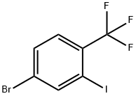 4-溴-2-碘-1-(三氟甲基)苯 结构式