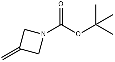 1-Boc-3-亚甲基氮杂环丁烷 结构式