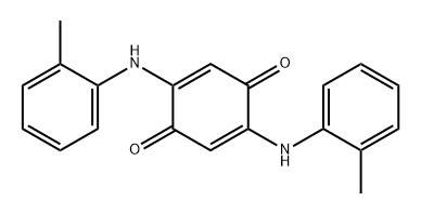 2,5-双(邻甲苯氨基)环己-2,5-二烯-1,4-二酮 结构式