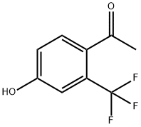 4-羟基-2-三氟甲基苯乙酮 结构式