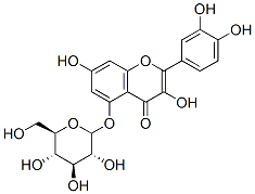槲皮素5-葡萄糖苷 结构式