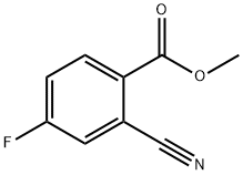 2-氰基-4-氟苯甲酸甲酯 结构式