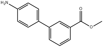 4-氨基联苯-3-羧酸甲酯 结构式