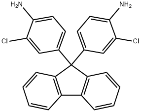 9,9-双(4-氨基-3-氯苯基)芴 结构式