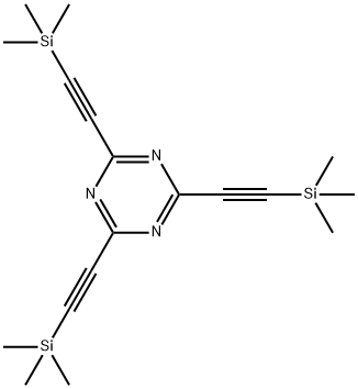 2,4,6-三((三甲基甲硅烷基)乙炔基)-1,3,5-三嗪环 结构式