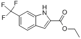 6-(三氟甲基)-1H-吲哚-2-羧酸乙酯 结构式