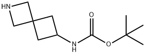 2-氮杂螺[3.3]庚基-6-氨基甲酸叔丁酯 结构式