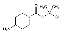 1-Boc-4-氨基哌啶 结构式