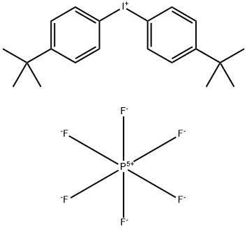双(4-叔丁苯基)碘鎓六氟磷酸盐 结构式
