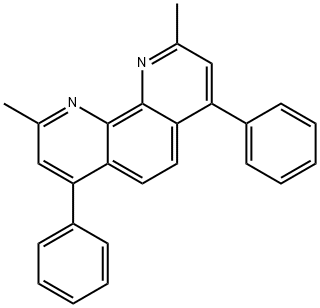 2,9-二甲基-4,7-二苯基-1,10-菲啰啉 结构式