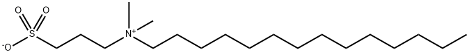 3-磺丙基十四烷基二甲甜菜碱 结构式