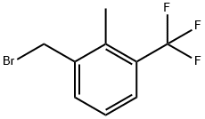 2-甲基-3-(三氟甲基)苄基溴 结构式
