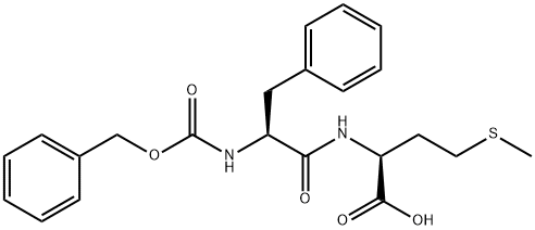Nα-苄氧羰基-L-苯丙氨酰-L-蛋氨酸 结构式