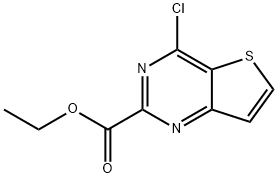 4-氯噻吩并[3,2-d]嘧啶-2-羧酸乙酯 结构式
