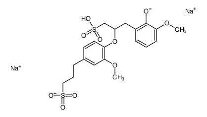 木质素磺酸钠 结构式