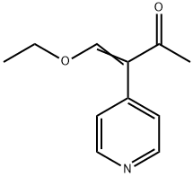 4-乙氧基-3-(4-吡啶基)-3-丁烯-2-酮 结构式