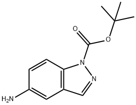 1-Boc-5-氨基-1H-吲唑 结构式