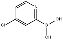 4-氯吡啶-2-硼酸 结构式