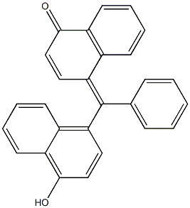 α-萘酚醌苯基甲烷 结构式