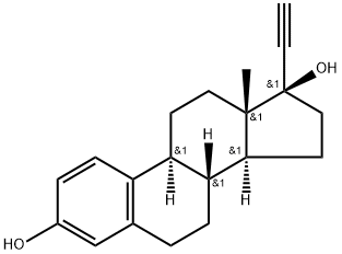 17α-乙炔基雌二醇 结构式
