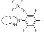 6,7-二氢-2-五氟苯基-5H-吡咯并[2,1-c][1,2,4]三唑鎓四氟硼酸盐 结构式