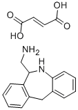(6,11-二氢-5H-二苯并[b,e]氮杂卓-6-基)甲胺富马酸盐 结构式