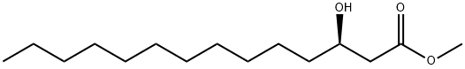 (R)-3-羟基十四烷酸甲酯 结构式
