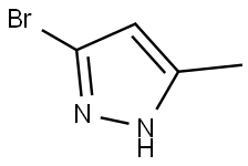 3-溴-5-甲基吡唑 结构式