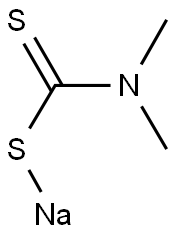 二甲基二硫代氨基甲酸钠 结构式
